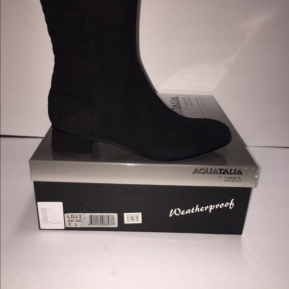 BRAND NEW Aquatalia black suede bootie - Picture 5 of 5